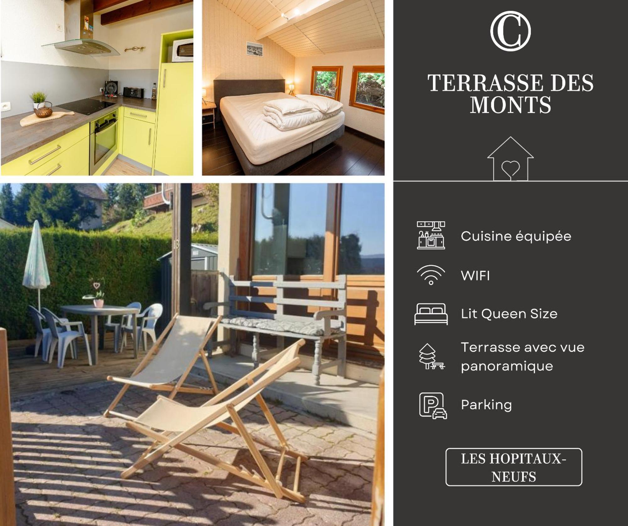 Terrasse Des Monts - Duplex Independant De Charme Διαμέρισμα Les Hopitaux-Neufs Εξωτερικό φωτογραφία